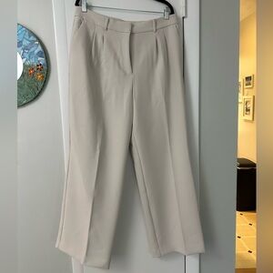 LOFT Versa Crepe Drape Pleated Relaxed Straight Pants
